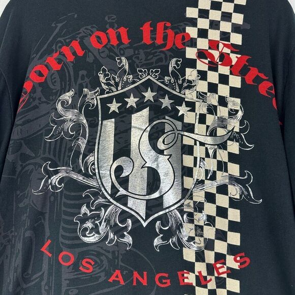 Smet By Christian Audigier Born On The Street Vintage Y2K Tee Shirt Size Large - Picture 6 of 9